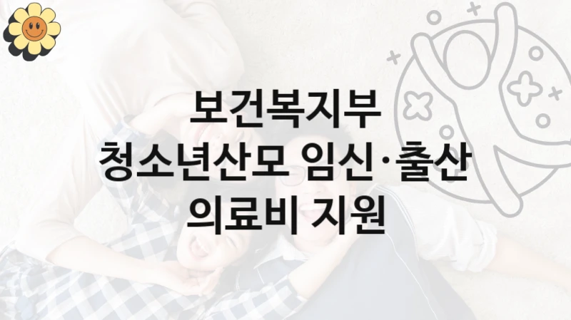 보건복지부 “청소년산모 임신·출산 의료비 지원” 신청 필수 정보 – 접수 마감일과 신청 절차