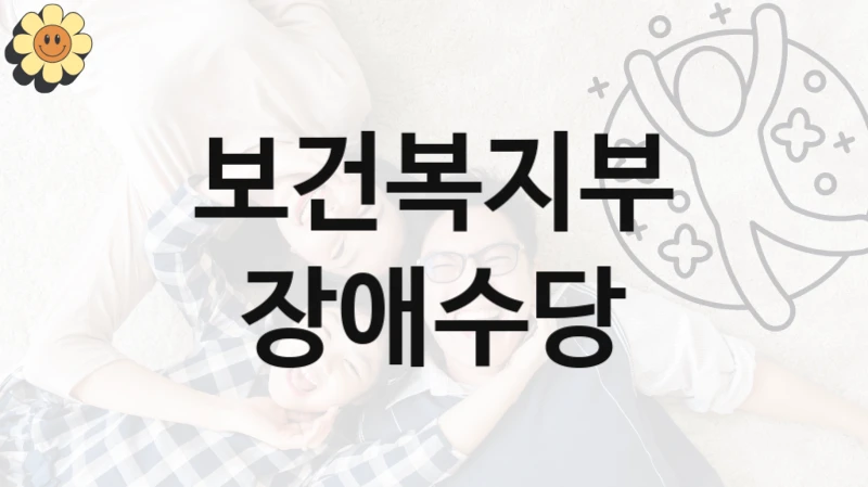 보건복지부 공공 지원 정책 “장애수당” – 접수 방법 및 지원 한도